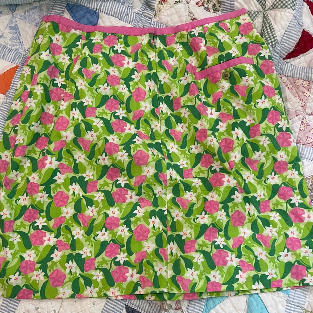 Lilly Pulitzer Vintage Pistachio Vine Skirt Size 10